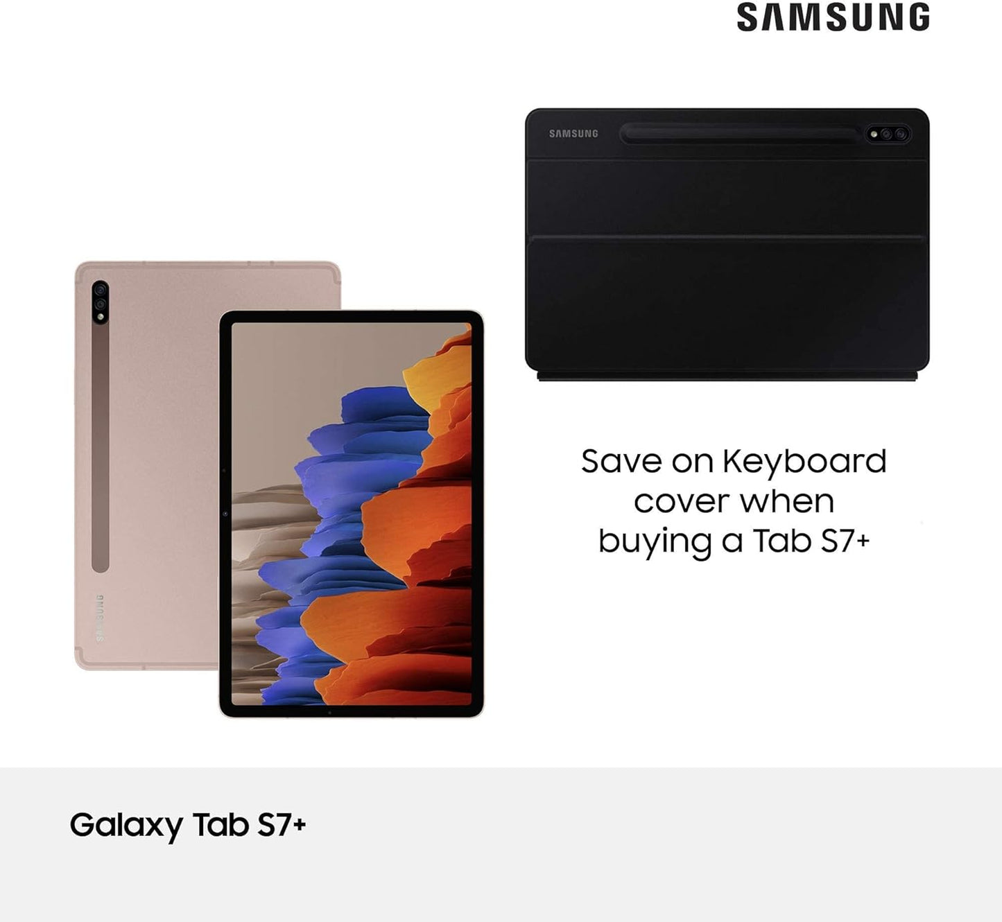 Samsung Galaxy Tab S7+ Wi-Fi Android Tablet Mystic - Silver