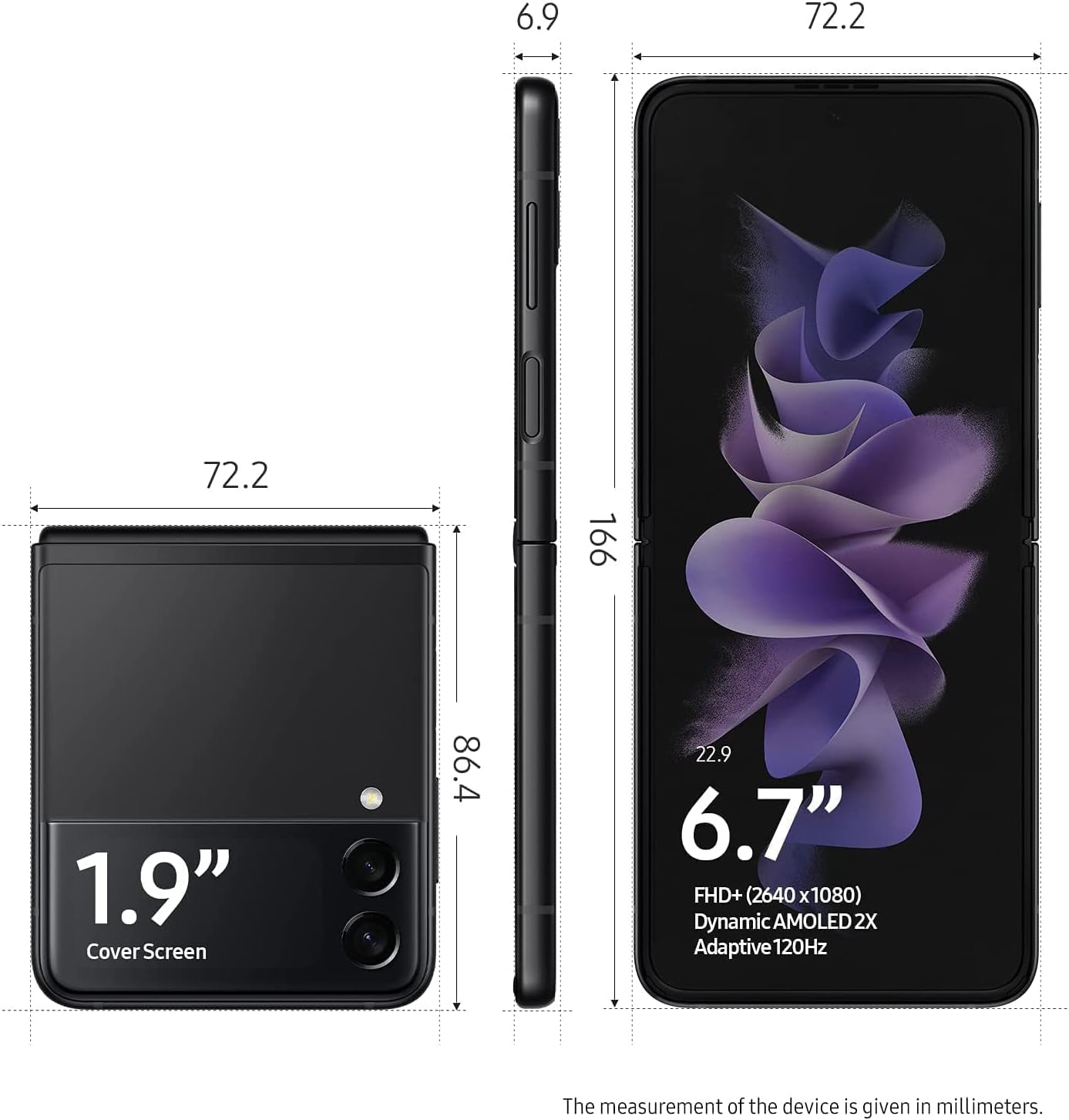 Galaxy Z Flip 3 5G 128GB - Black